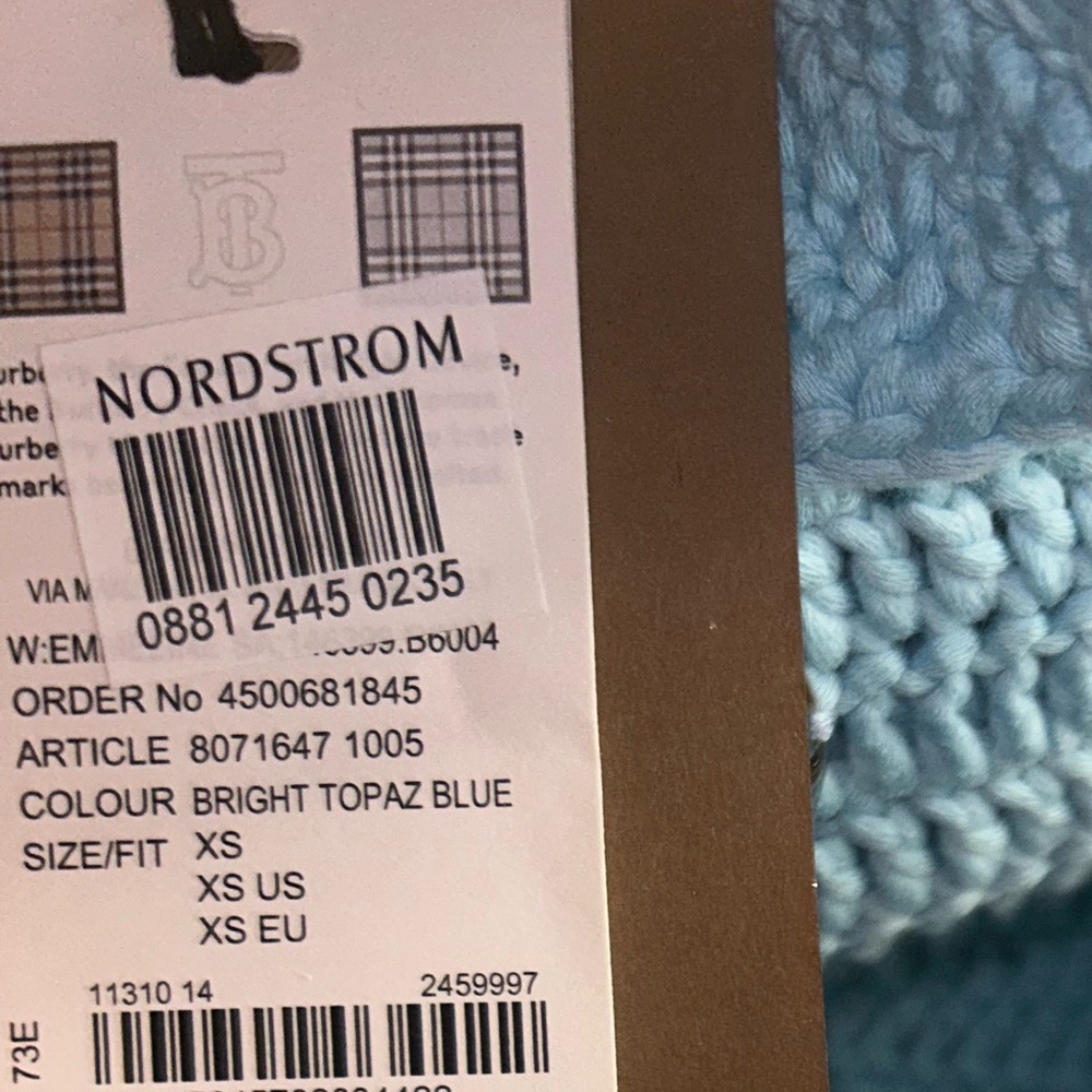 Burberry Capsule Crochet Jacket – Rare Bright Topaz Blue - Picture 8 of 11